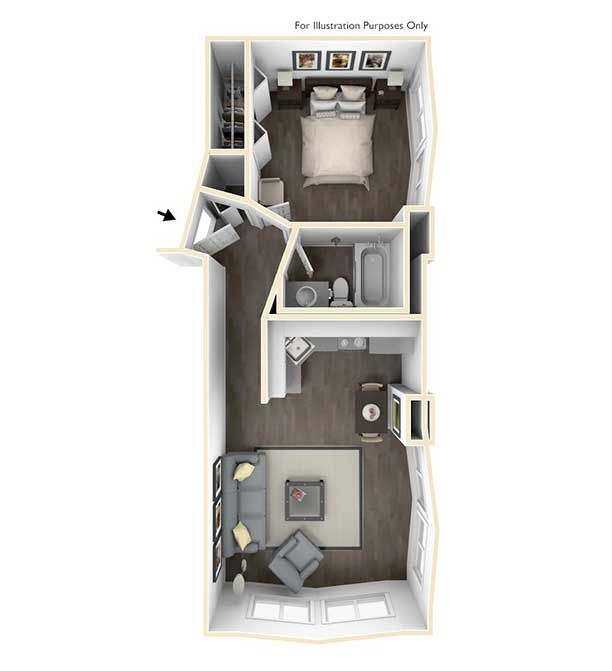 1BA/1BA – Corner Granite